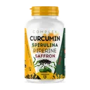 Dose von Curcumin Complex mit Spirulina, Piperin und Safran